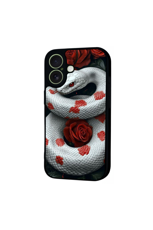 iPhone 17 Uyumlu Yılan Tasarımlı Glossy Premium Kılıf