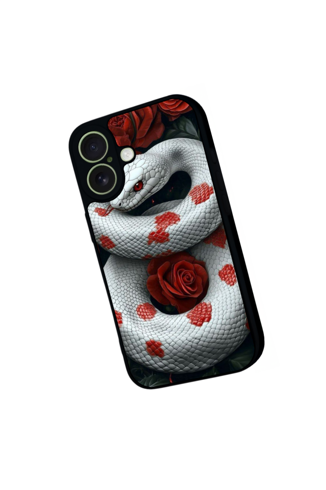 iPhone 17 Uyumlu Yılan Tasarımlı Glossy Premium Kılıf