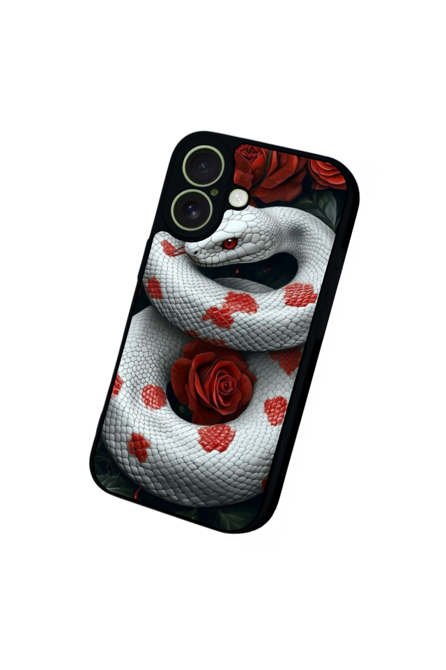 iPhone 17 Uyumlu Yılan Tasarımlı Glossy Premium Kılıf