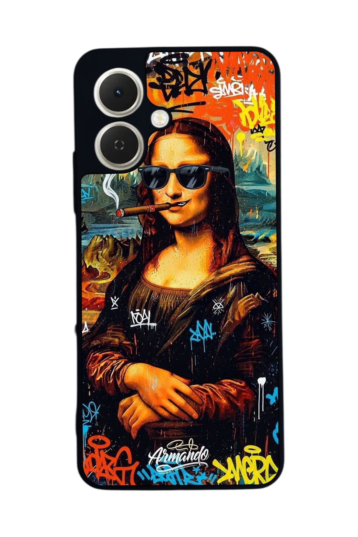 Tecno Spark GO 2 Uyumlu Monalisa Tasarımlı Glossy Premium Kılıf