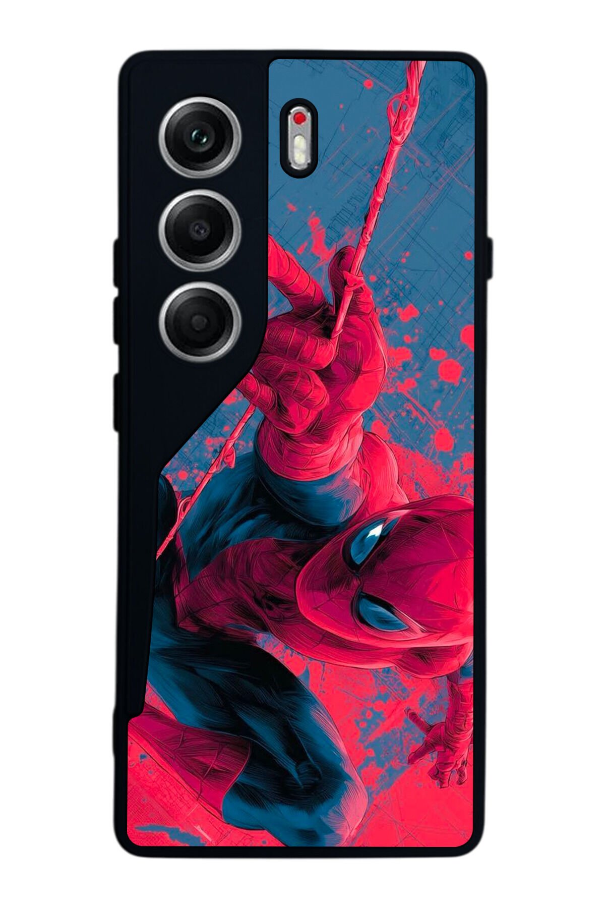 Tecno Camon 40 Uyumlu Spider Man ( Örümcek Adam ) Tasarımlı Glossy Premium Kılıf