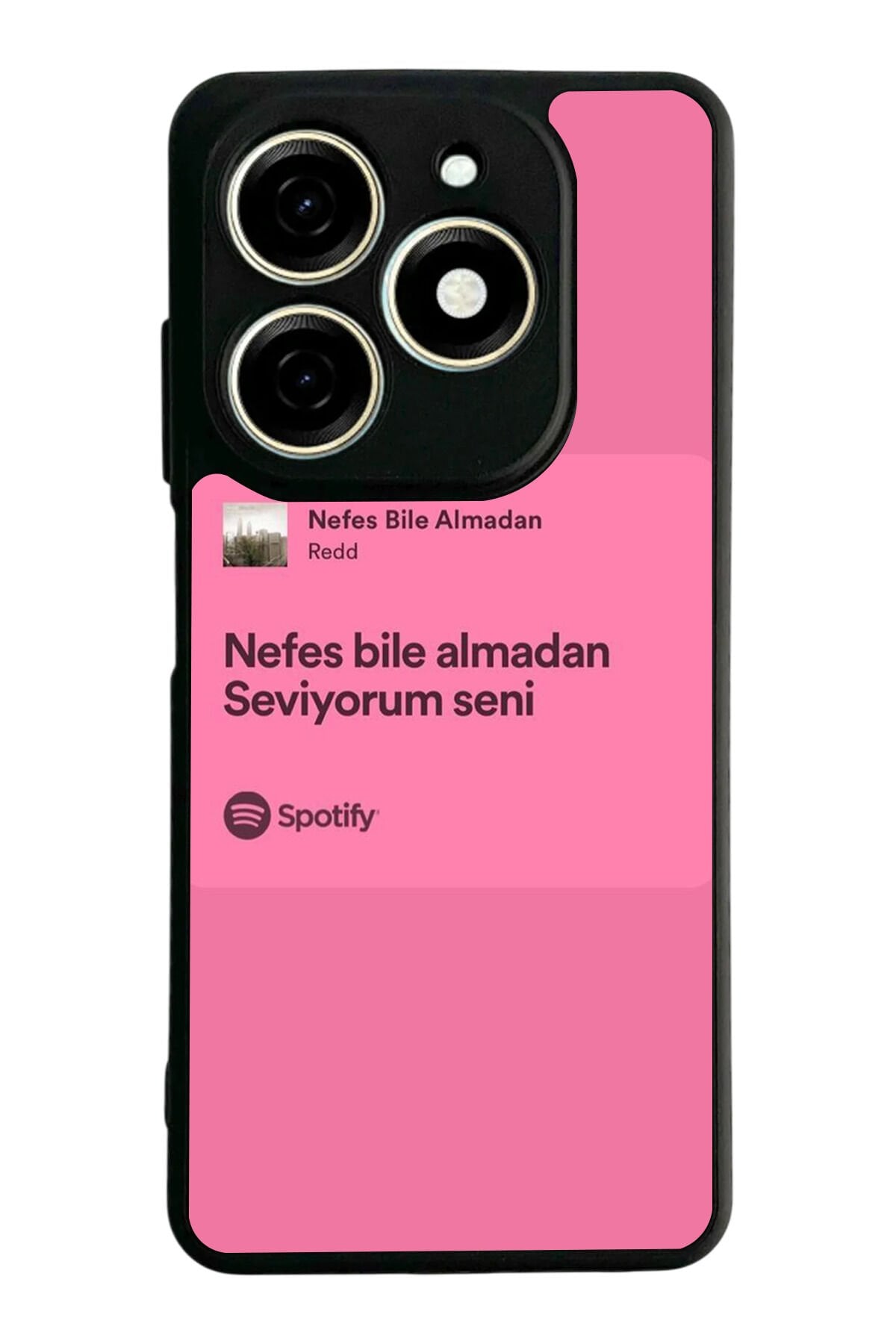 Tecno Spark 20/20C Uyumlu Sarki Sozleri Tasarımlı Glossy Premium Kılıf