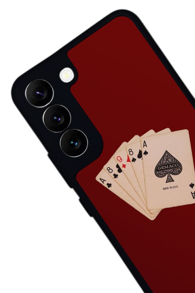 Samsung Galaxy S22 Uyumlu Kart Tasarımlı Glossy Premium Kılıf