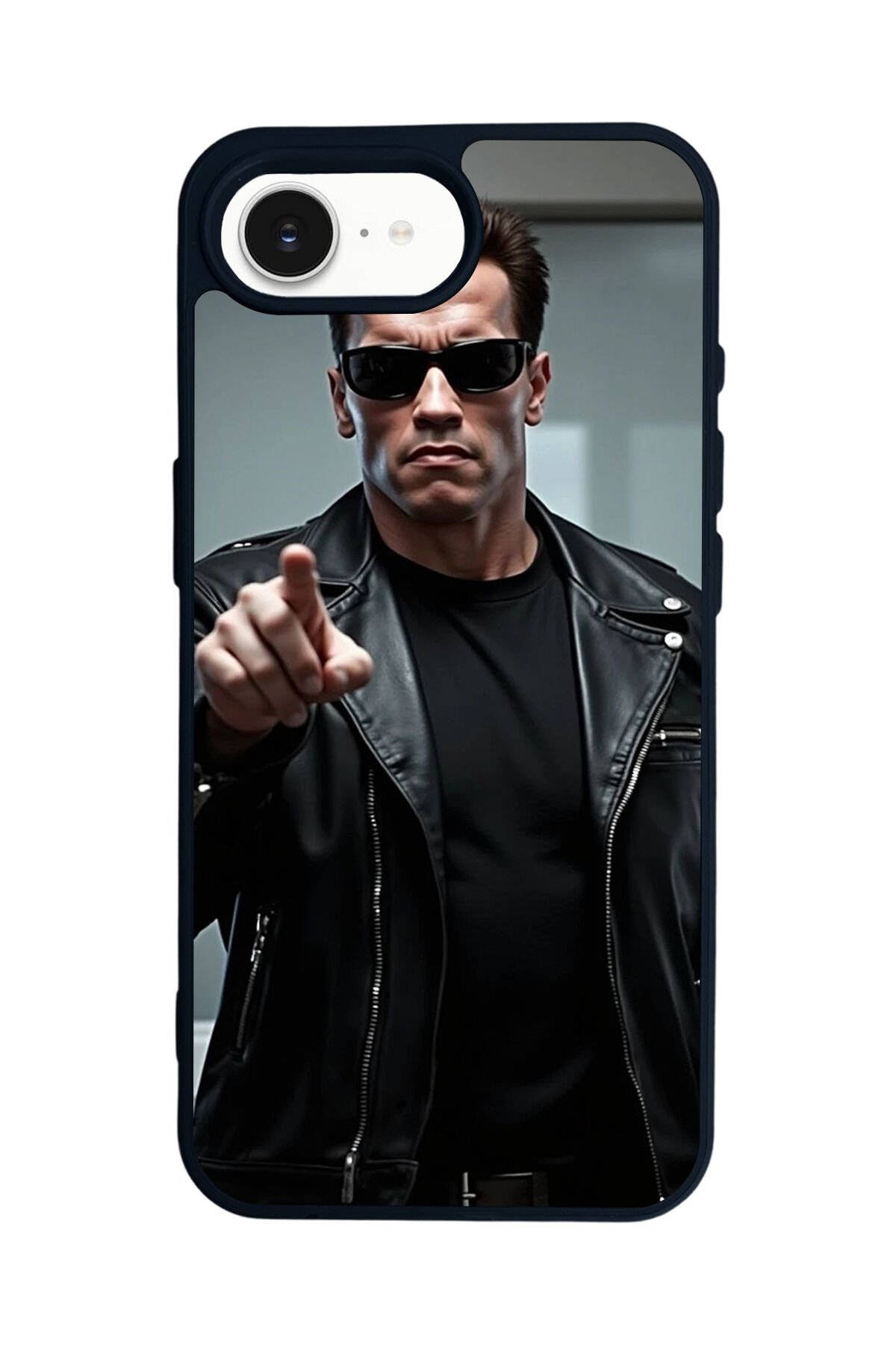 iPhone 16E Uyumlu Terminator Tasarımlı Glossy Premium Kılıf