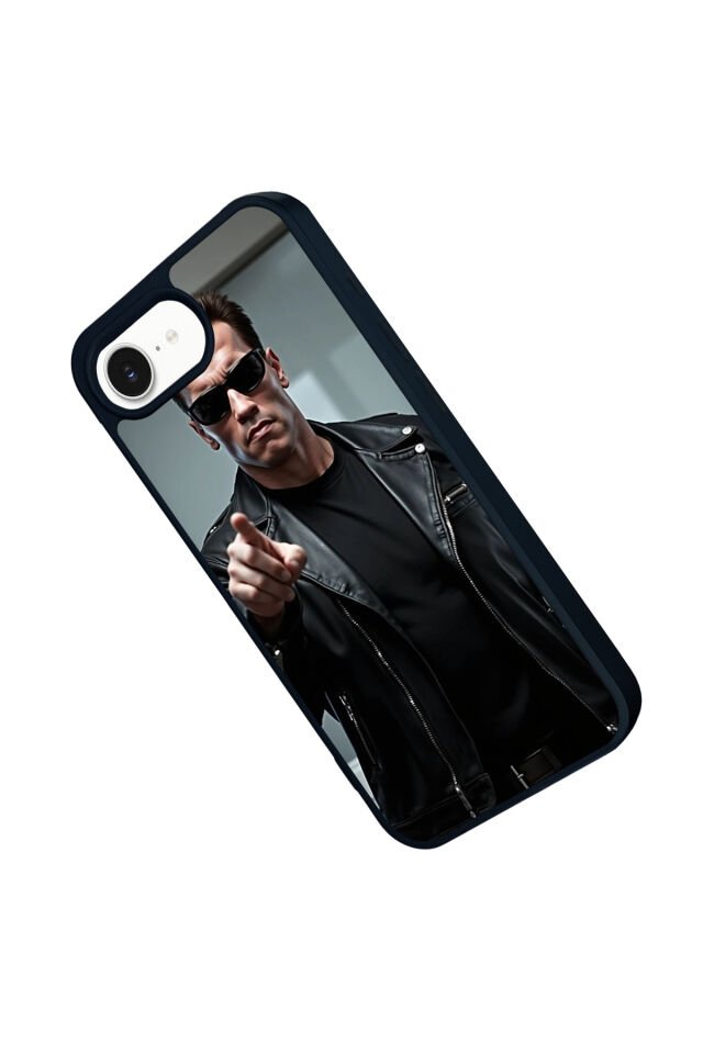 iPhone 16E Uyumlu Terminator Tasarımlı Glossy Premium Kılıf