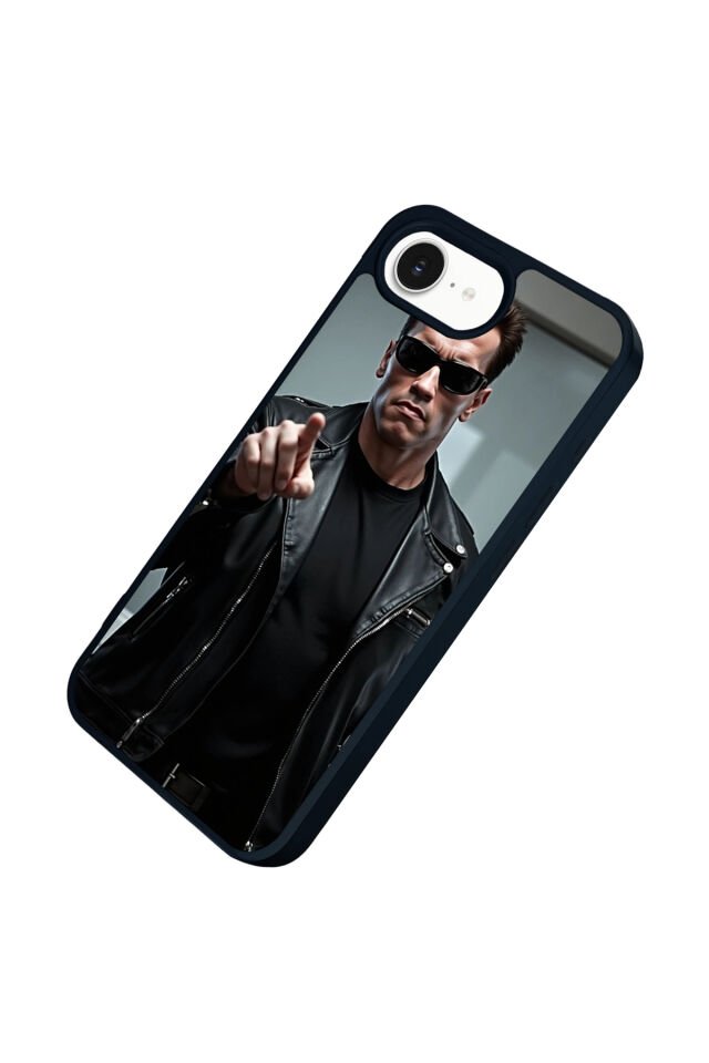 iPhone 16E Uyumlu Terminator Tasarımlı Glossy Premium Kılıf