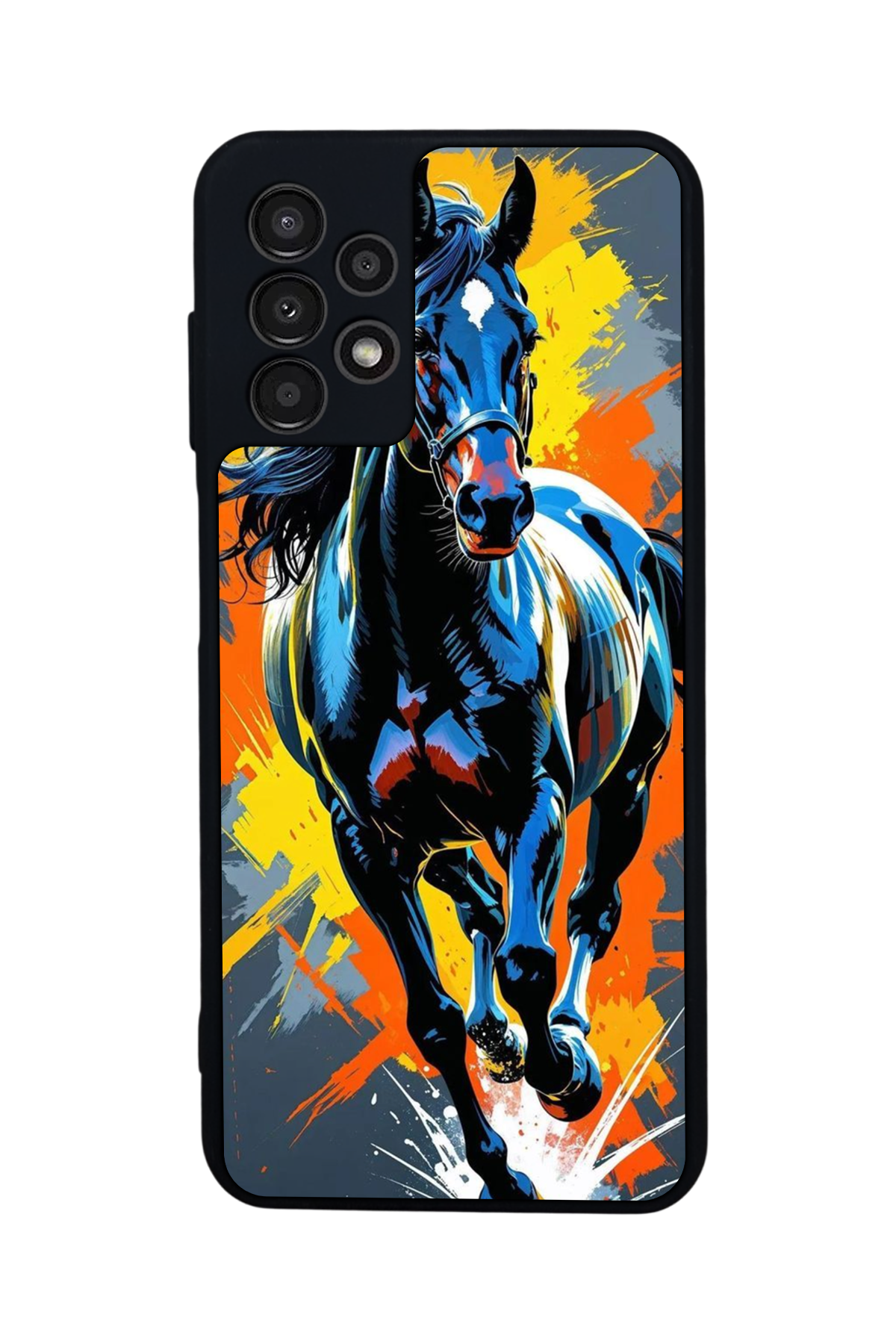 Samsung Galaxy A23 Uyumlu At Horse Tasarımlı Glossy Premium Kılıf