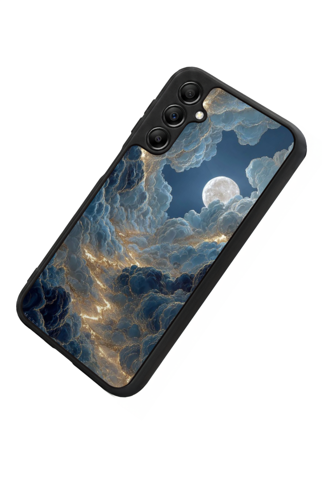 Samsung Galaxy A14 Uyumlu Ay Tasarımlı Glossy Premium Kılıf