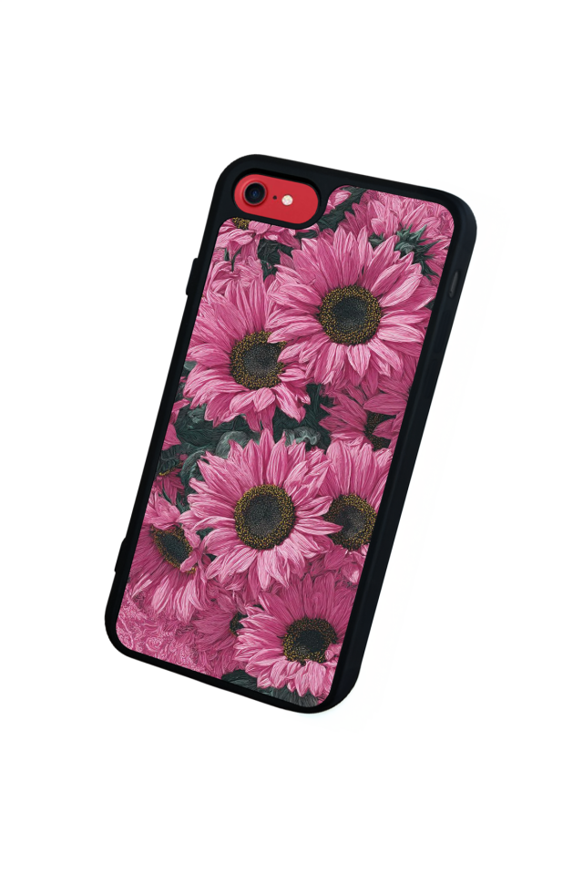 iPhone SE Uyumlu Cicek Tasarımlı Glossy Premium Kılıf