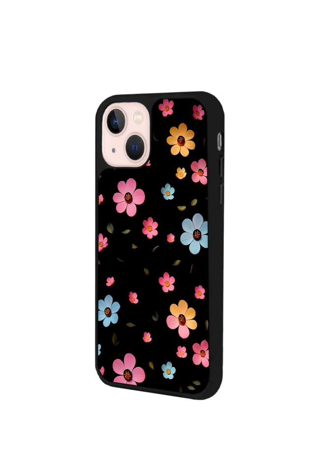 iPhone 15 Uyumlu Cicek Tasarımlı Glossy Premium Kılıf