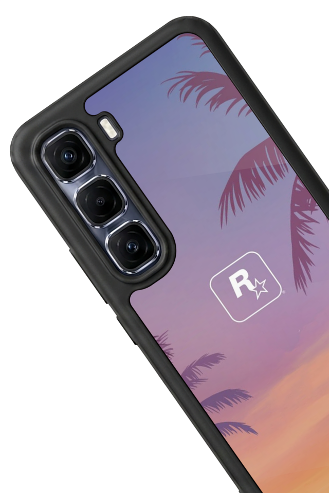 Infinix Hot 60 Pro Plus Uyumlu GTA Tasarımlı Glossy Premium Kılıf