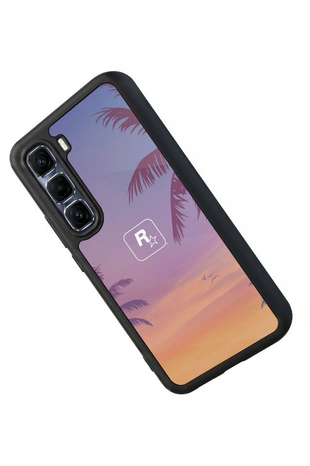 Infinix Hot 60 Pro Plus Uyumlu GTA Tasarımlı Glossy Premium Kılıf