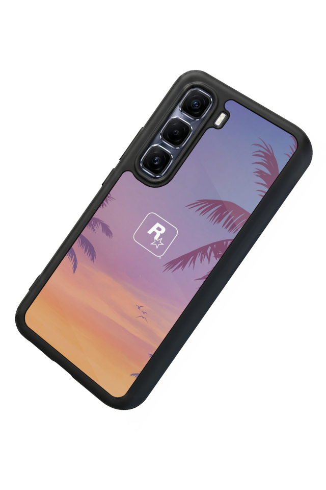 Infinix Hot 60 Pro Plus Uyumlu GTA Tasarımlı Glossy Premium Kılıf