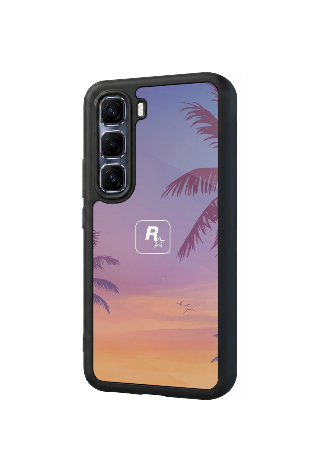 Infinix Hot 60 Pro Plus Uyumlu GTA Tasarımlı Glossy Premium Kılıf