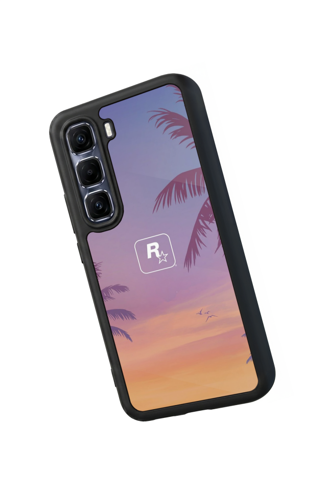 Infinix Hot 60 Pro Plus Uyumlu GTA Tasarımlı Glossy Premium Kılıf