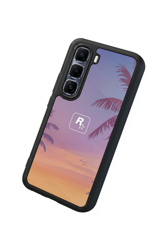 Infinix Hot 60 Pro Plus Uyumlu GTA Tasarımlı Glossy Premium Kılıf