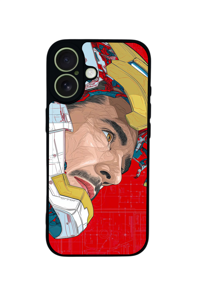 iPhone 17 Uyumlu Iron Man ( Demir Adam ) Tasarımlı Glossy Premium Kılıf