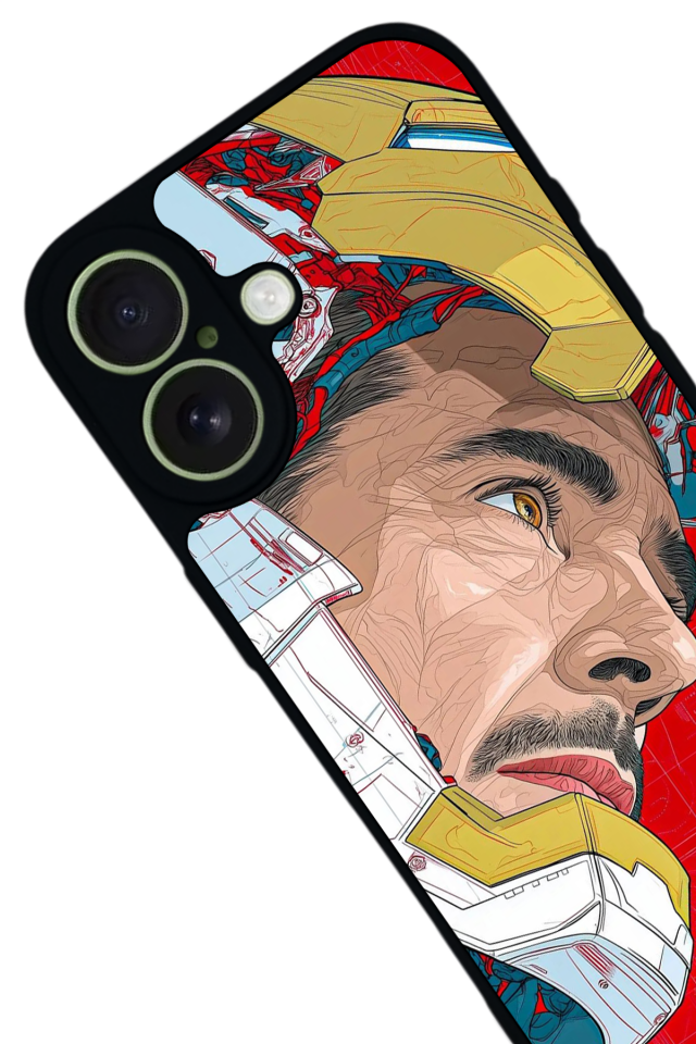 iPhone 17 Uyumlu Iron Man ( Demir Adam ) Tasarımlı Glossy Premium Kılıf