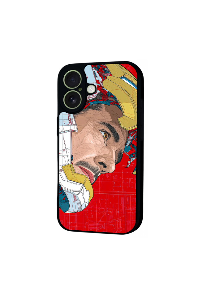 iPhone 17 Uyumlu Iron Man ( Demir Adam ) Tasarımlı Glossy Premium Kılıf