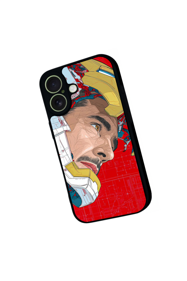 iPhone 17 Uyumlu Iron Man ( Demir Adam ) Tasarımlı Glossy Premium Kılıf