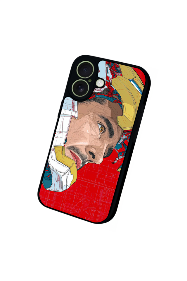 iPhone 17 Uyumlu Iron Man ( Demir Adam ) Tasarımlı Glossy Premium Kılıf