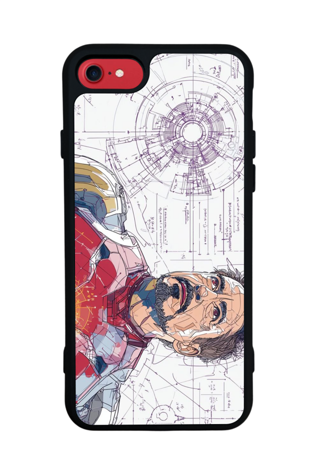 iPhone 7 Uyumlu Iron Man ( Demir Adam ) Tasarımlı Glossy Premium Kılıf