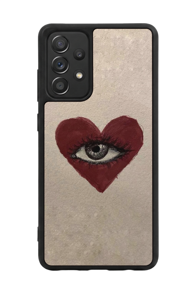 Samsung Galaxy A72 Uyumlu Kalp Love Tasarımlı Glossy Premium Kılıf