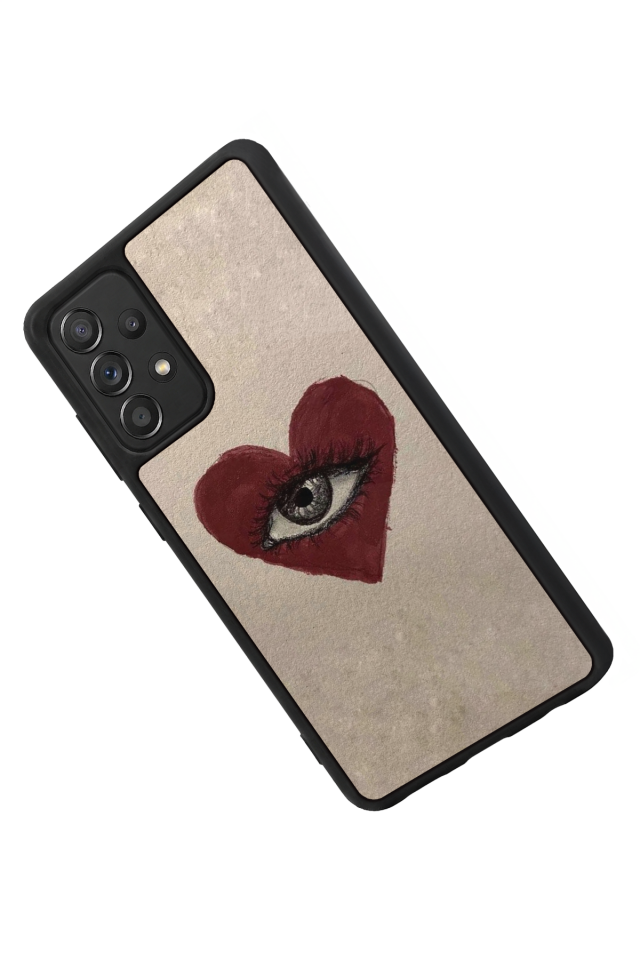Samsung Galaxy A72 Uyumlu Kalp Love Tasarımlı Glossy Premium Kılıf