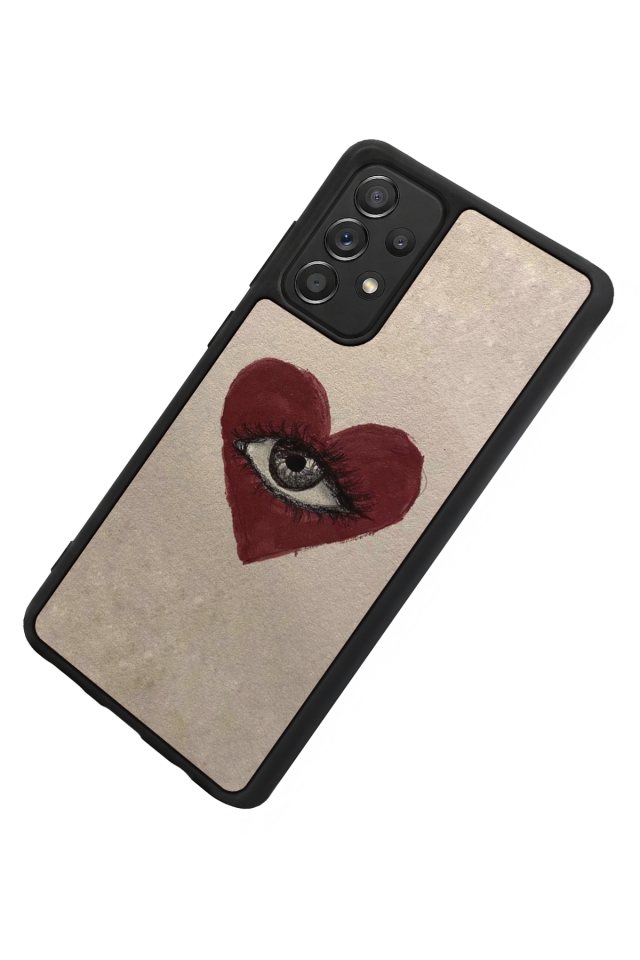 Samsung Galaxy A72 Uyumlu Kalp Love Tasarımlı Glossy Premium Kılıf