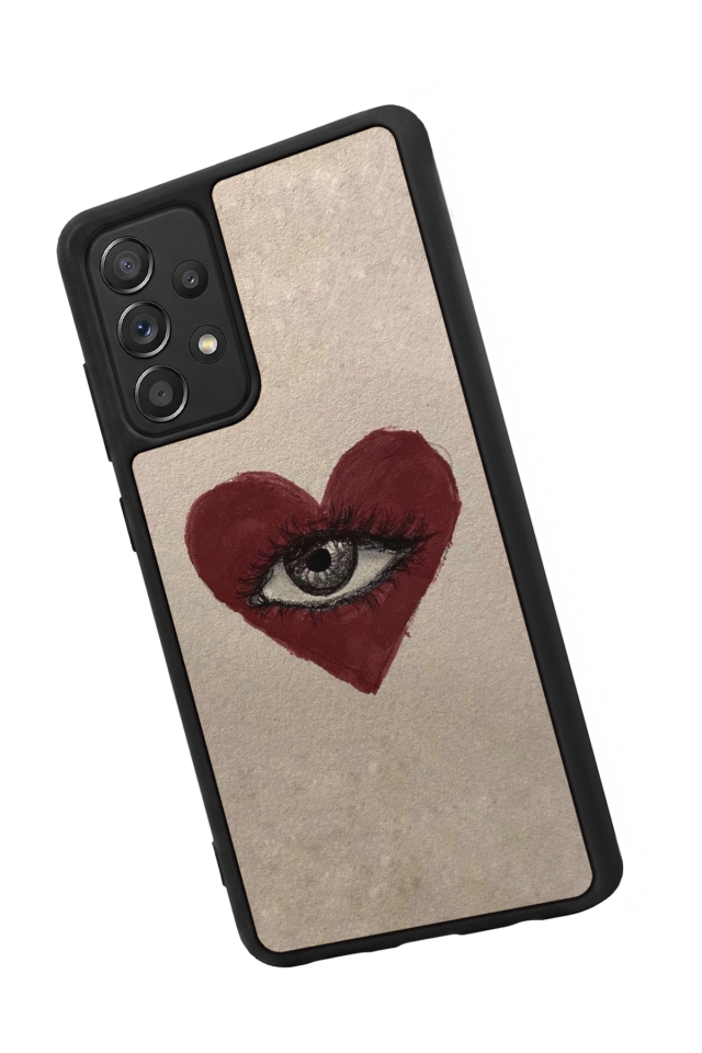 Samsung Galaxy A72 Uyumlu Kalp Love Tasarımlı Glossy Premium Kılıf