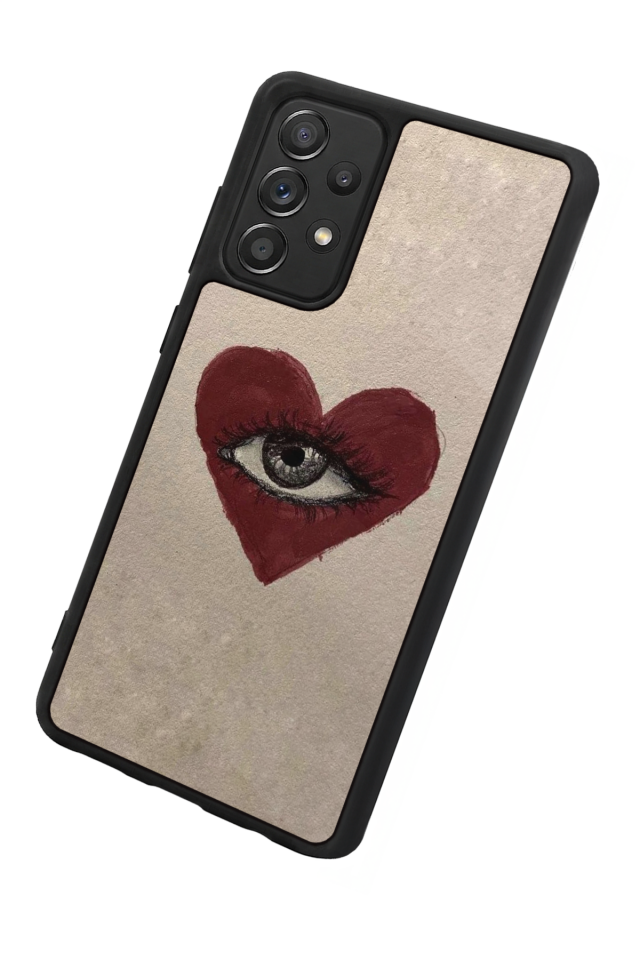 Samsung Galaxy A72 Uyumlu Kalp Love Tasarımlı Glossy Premium Kılıf
