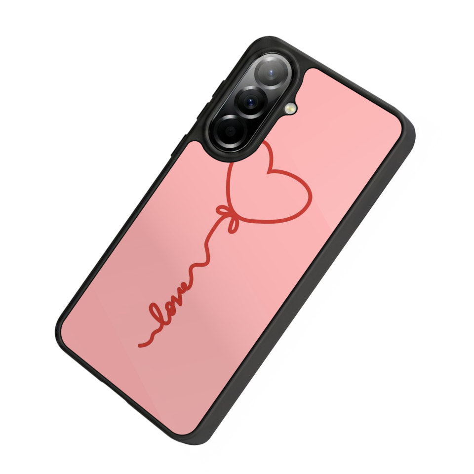 Samsung Galaxy A57 Uyumlu Kalp Love Tasarımlı Glossy Premium Kılıf