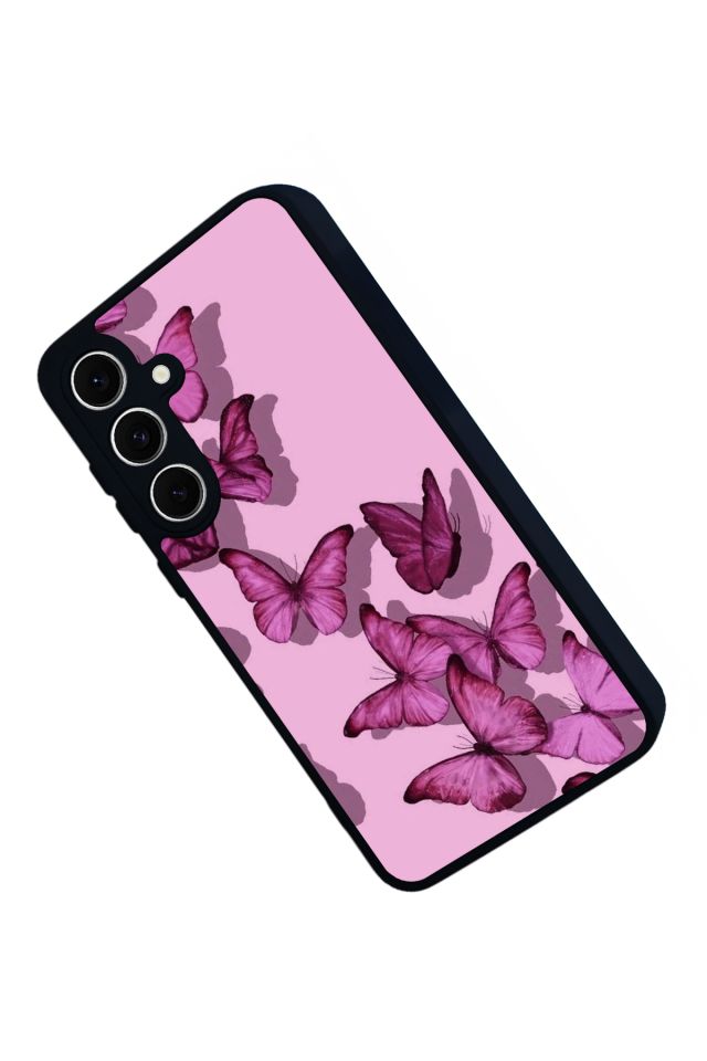 Samsung Galaxy A16 Uyumlu Kelebek Tasarımlı Glossy Premium Kılıf