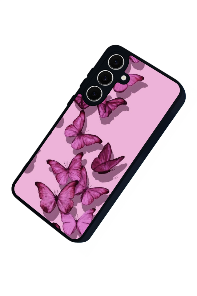 Samsung Galaxy A16 Uyumlu Kelebek Tasarımlı Glossy Premium Kılıf