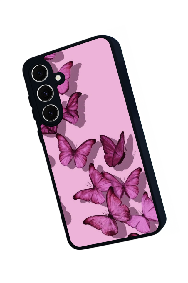 Samsung Galaxy A16 Uyumlu Kelebek Tasarımlı Glossy Premium Kılıf