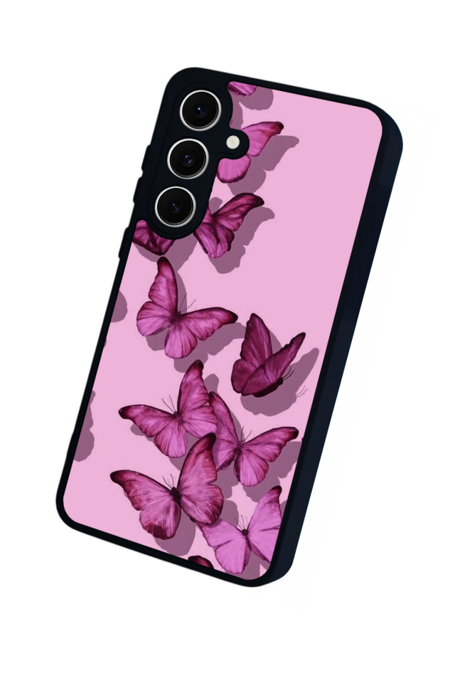 Samsung Galaxy A16 Uyumlu Kelebek Tasarımlı Glossy Premium Kılıf