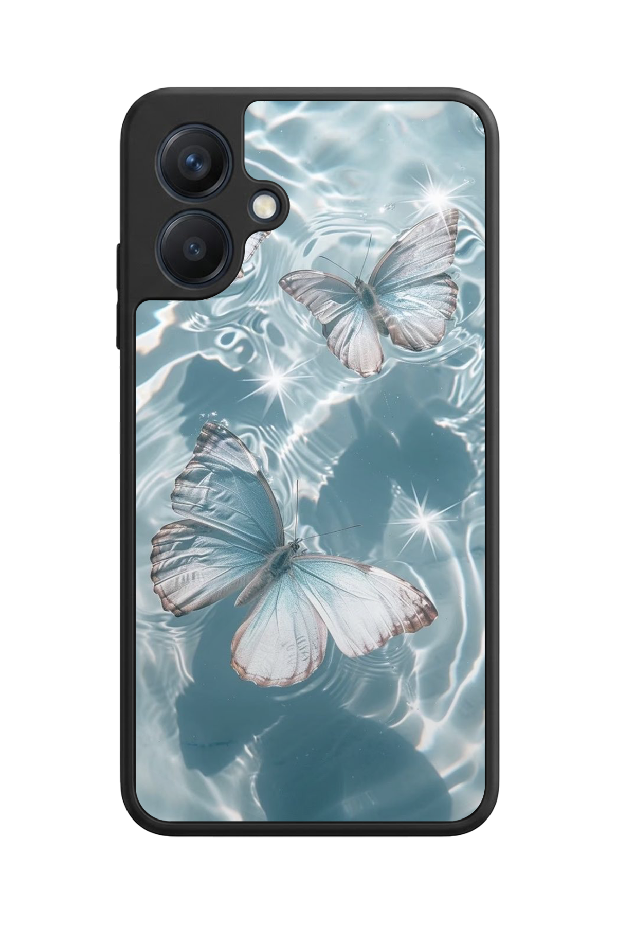 Samsung Galaxy A07 Uyumlu Kelebek Tasarımlı Glossy Premium Kılıf