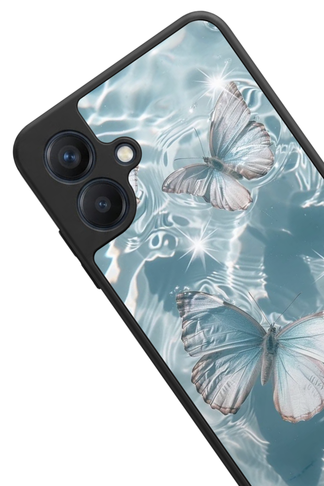 Samsung Galaxy A07 Uyumlu Kelebek Tasarımlı Glossy Premium Kılıf
