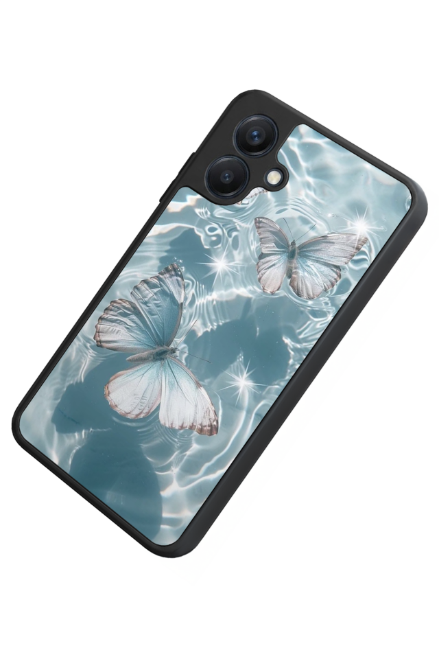 Samsung Galaxy A07 Uyumlu Kelebek Tasarımlı Glossy Premium Kılıf