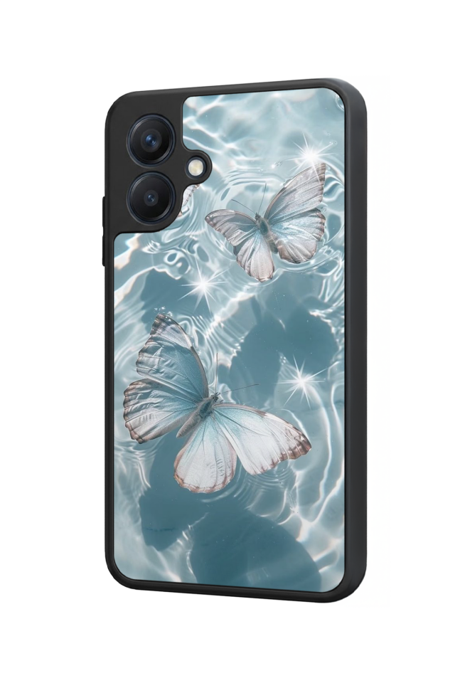 Samsung Galaxy A07 Uyumlu Kelebek Tasarımlı Glossy Premium Kılıf