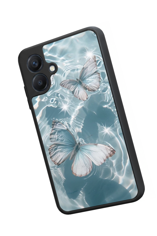 Samsung Galaxy A07 Uyumlu Kelebek Tasarımlı Glossy Premium Kılıf