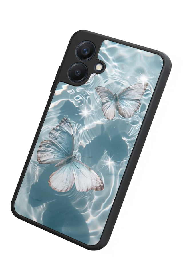 Samsung Galaxy A07 Uyumlu Kelebek Tasarımlı Glossy Premium Kılıf