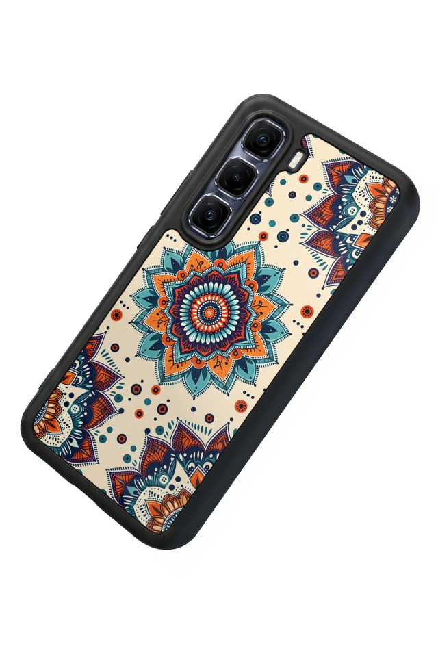 Infinix Hot 60 Pro Plus Uyumlu Mandaal Tasarımlı Glossy Premium Kılıf