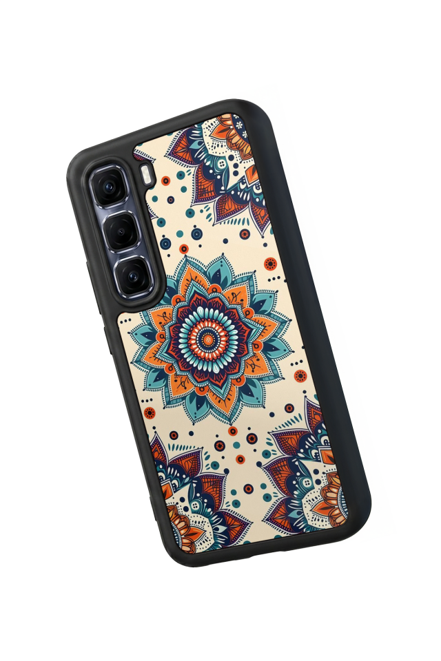 Infinix Hot 60 Pro Plus Uyumlu Mandaal Tasarımlı Glossy Premium Kılıf