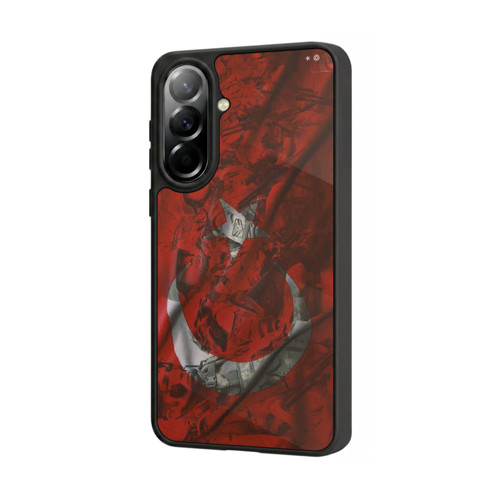 Samsung Galaxy A37 Uyumlu Türk Bayragi Tasarımlı Glossy Premium Kılıf