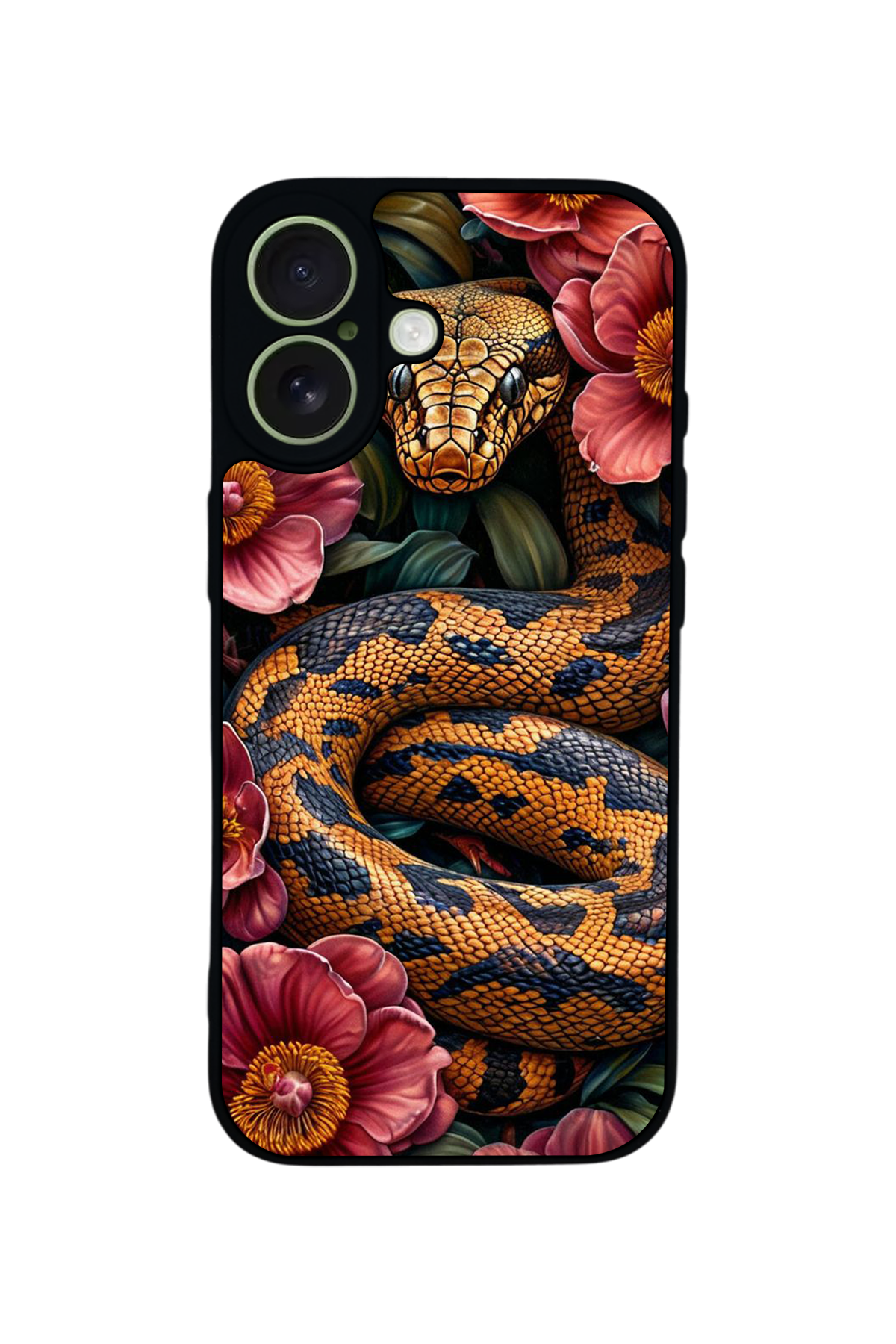 iPhone 17 Uyumlu Yılan Tasarımlı Glossy Premium Kılıf