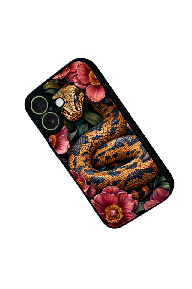 iPhone 17 Uyumlu Yılan Tasarımlı Glossy Premium Kılıf