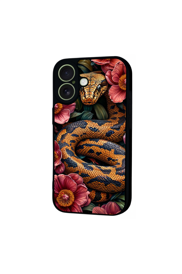 iPhone 17 Uyumlu Yılan Tasarımlı Glossy Premium Kılıf