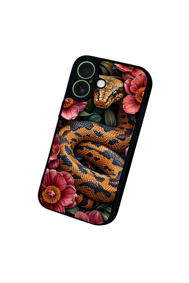 iPhone 17 Uyumlu Yılan Tasarımlı Glossy Premium Kılıf