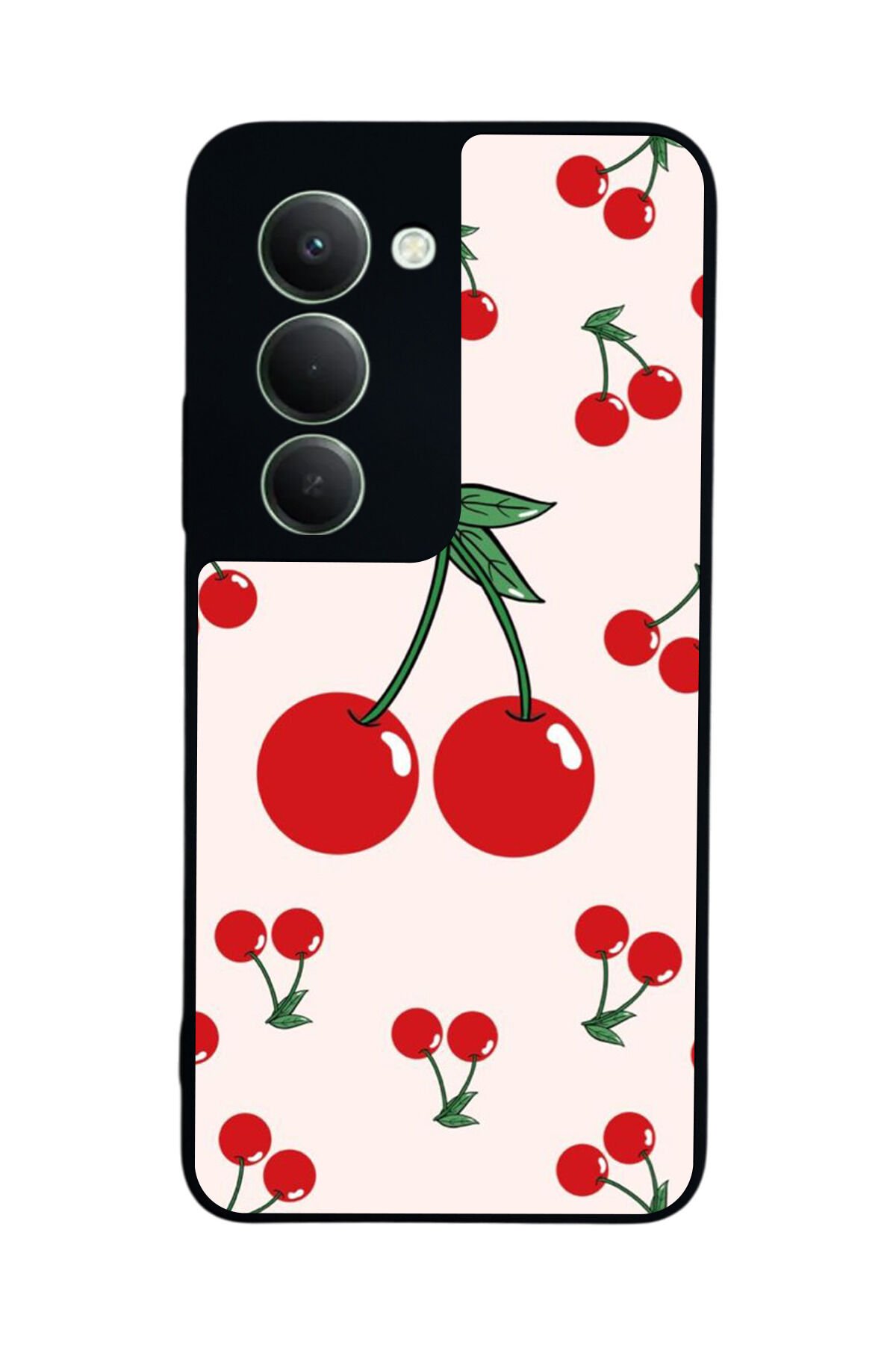 Xiaomi Redmi 15 5G Uyumlu Kiraz Tasarımlı Glossy Premium Kılıf